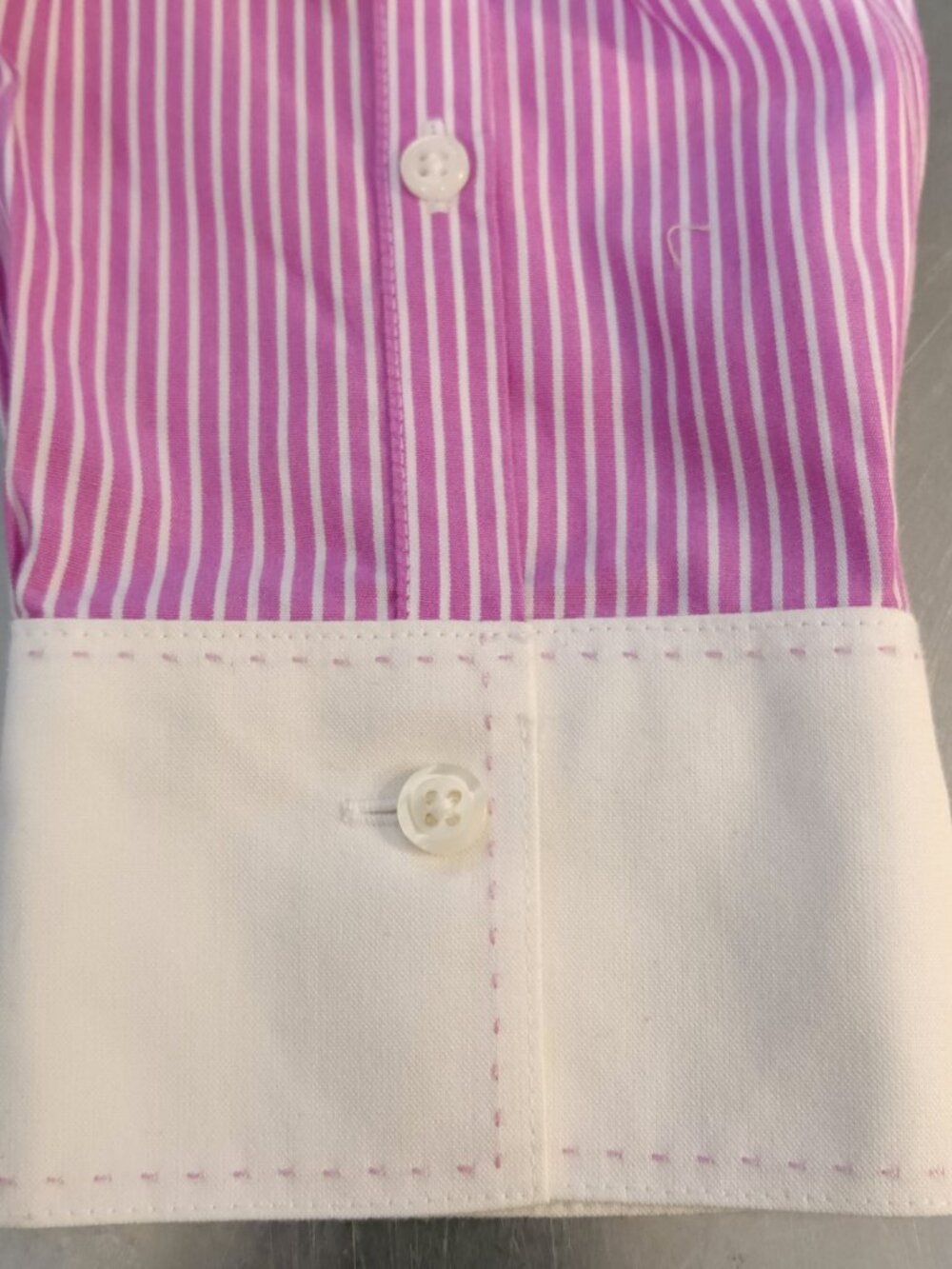 Brooks Brothers Fitted Non-Iron Cotton Shirts Stripes & Pick Stitch -Set of 3 - Picture 12 of 13